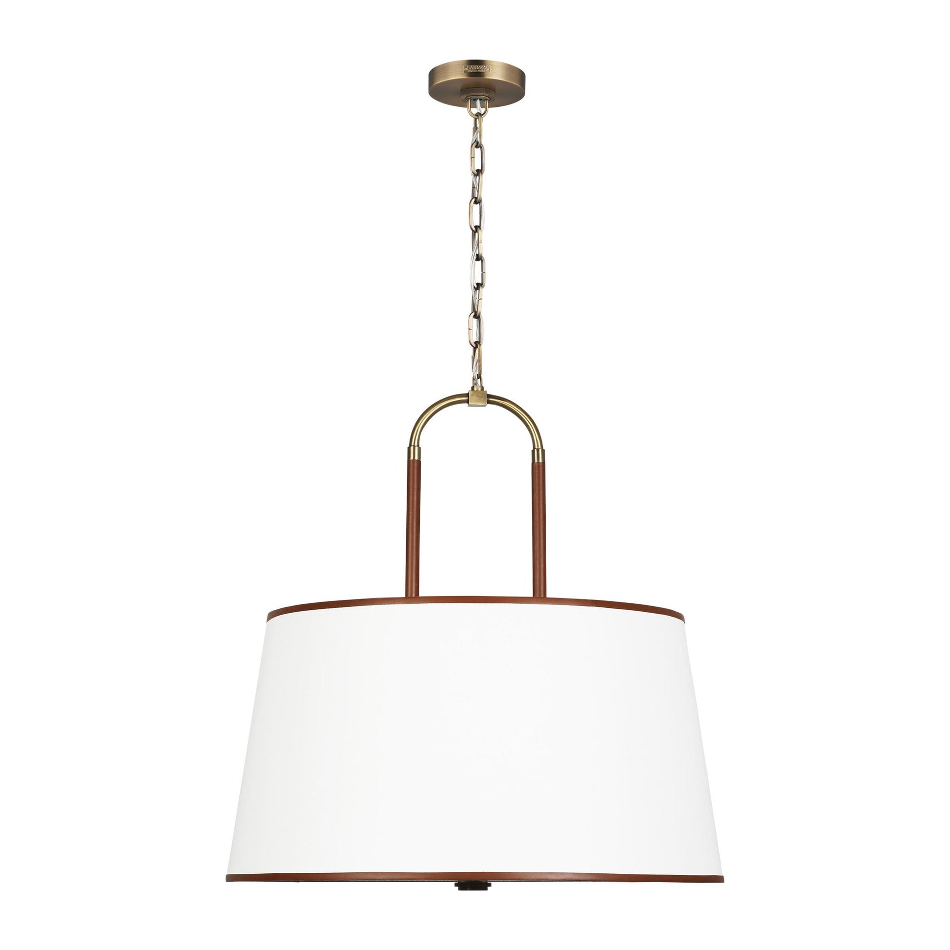 Katie Pendant Light in Time Worn Brass (Large).