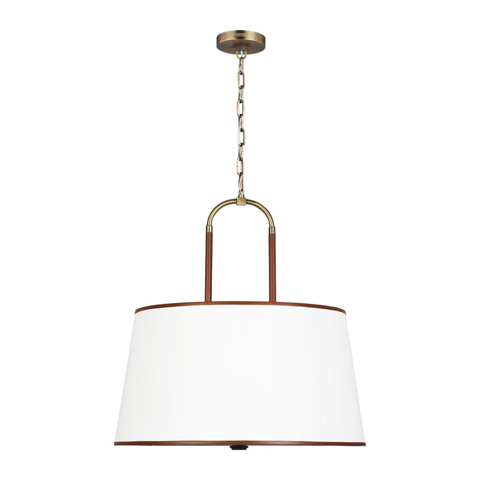 Katie Pendant Light in Time Worn Brass (Large).