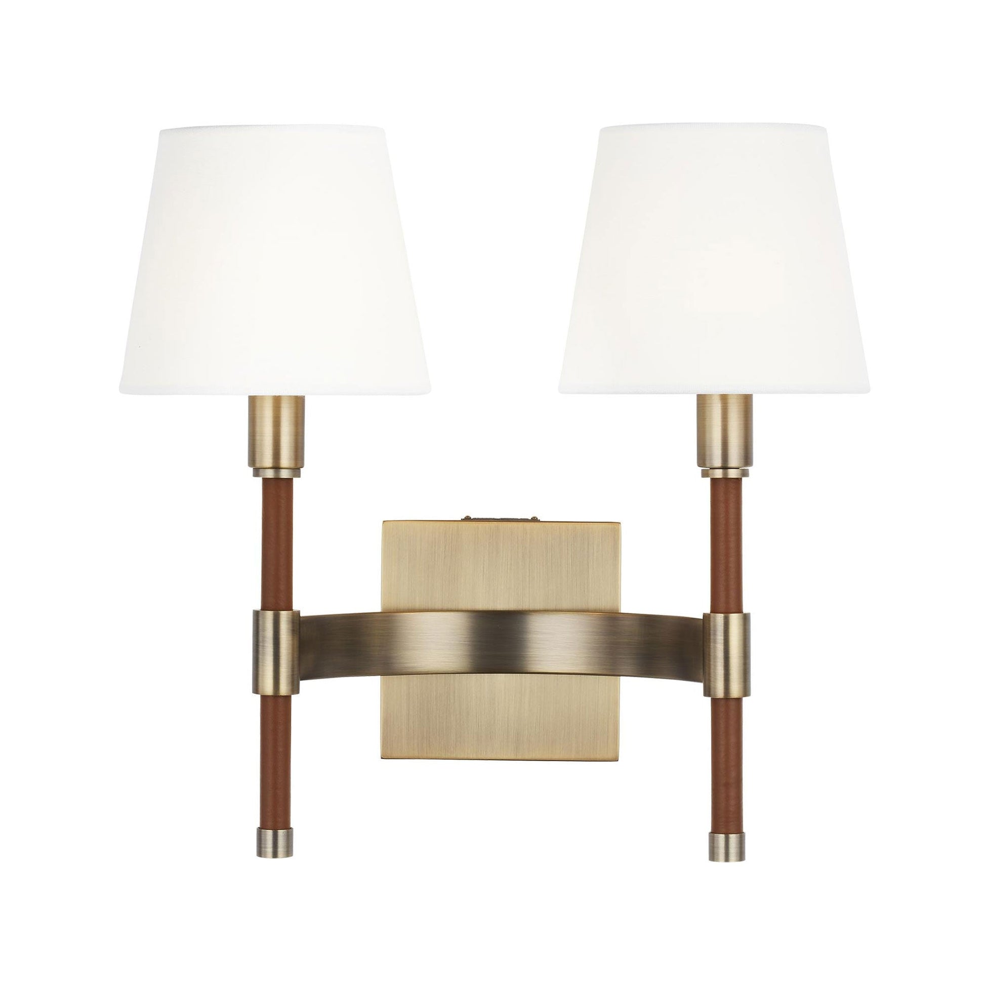 Katie Wall Light in Time Worn Brass (2-Light).