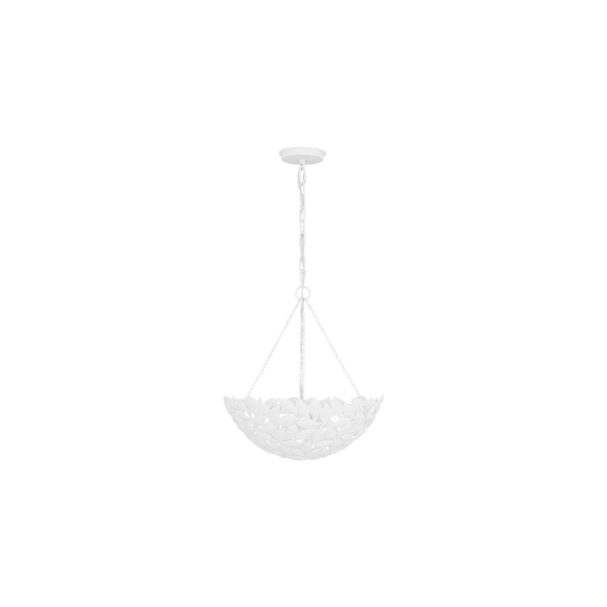 Kelan Pendant Light in Textured White (Small).