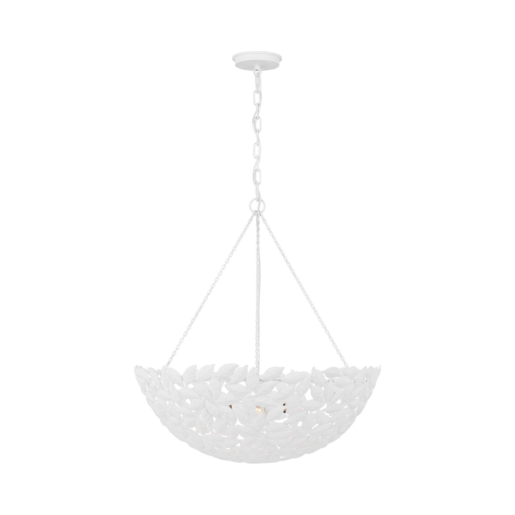 Kelan Pendant Light in Textured White (Large).