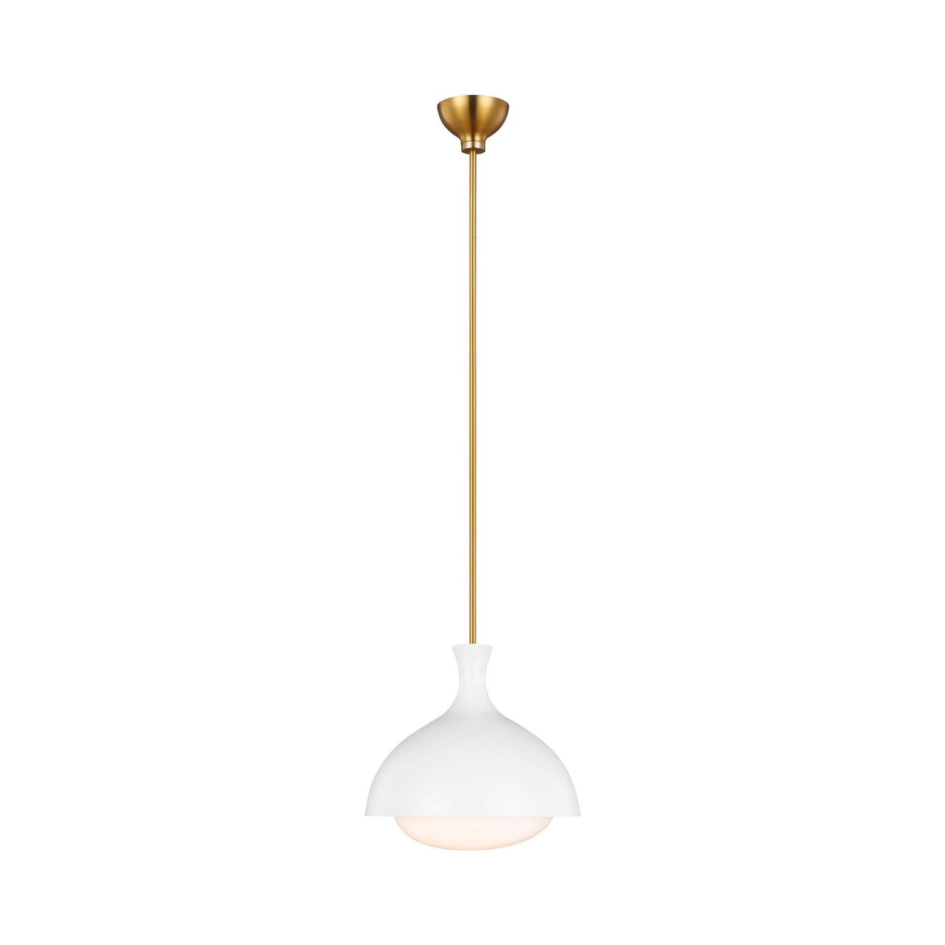 Lucerne Pendant Light in Matte White (Medium).
