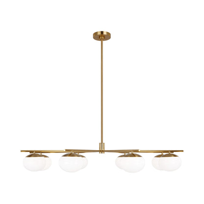 Lune LED Chandelier in Burnished Brass (X-Large).