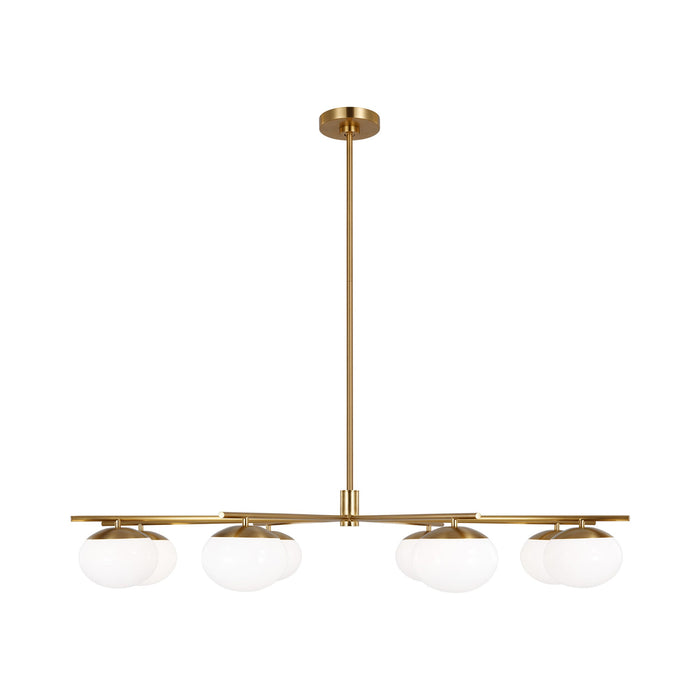 Lune LED Chandelier in Burnished Brass (X-Large).