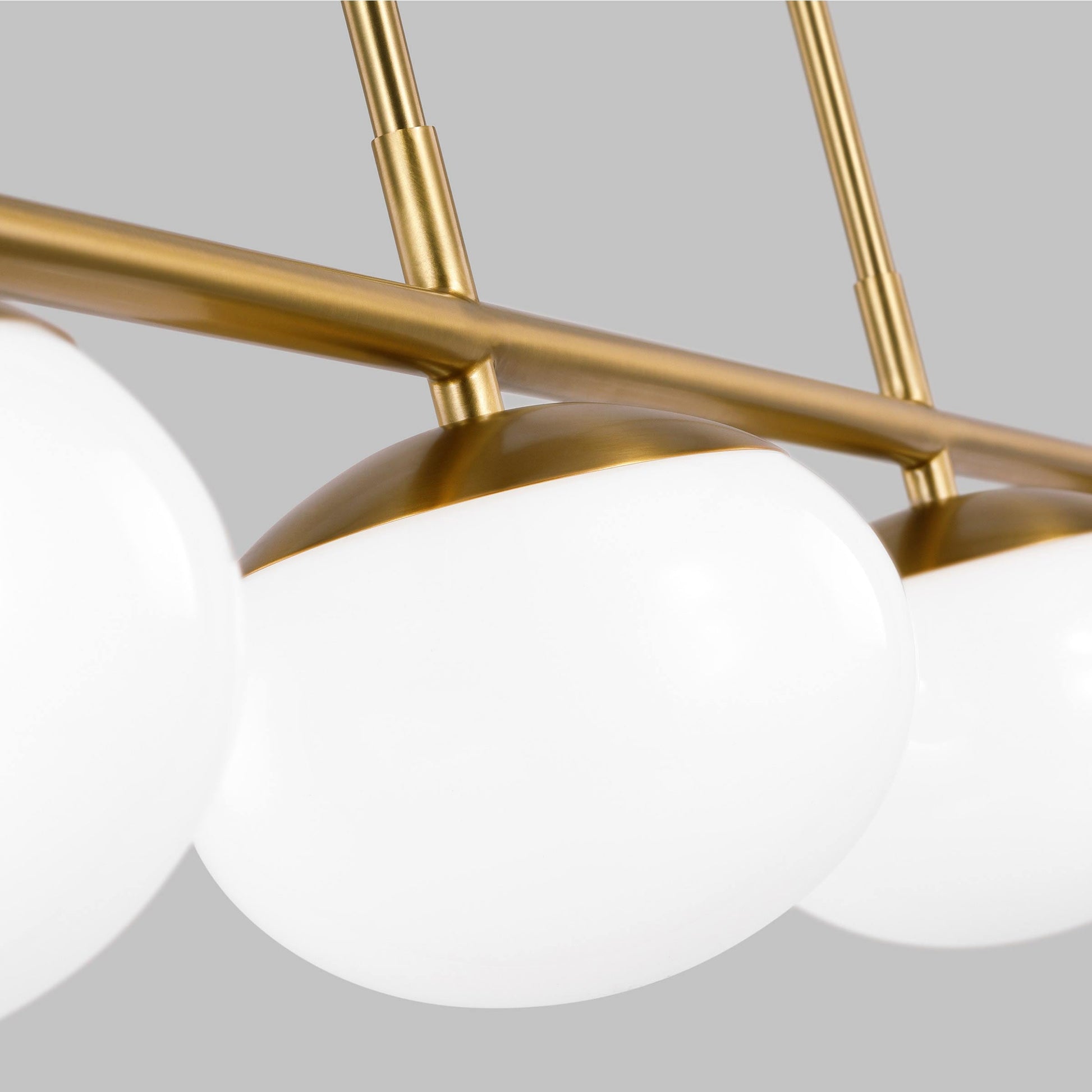 Lune LED Linear Chandelier in Detail.