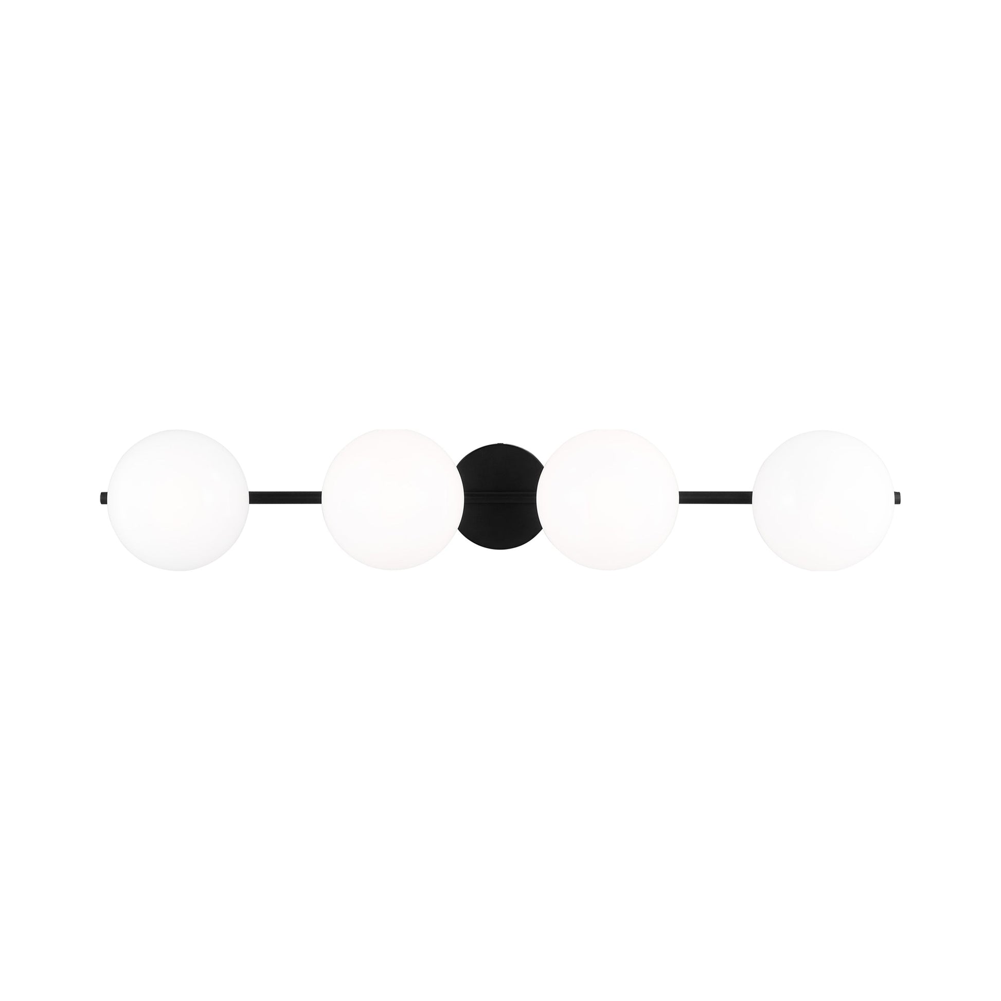 Lune LED Vanity Wall Light in Aged Iron (4-Light).