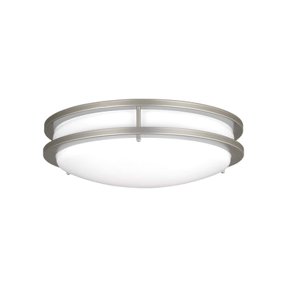 Mahone LED Flush Mount Ceiling Light in Painted Brushed Nickel (Round/Medium).