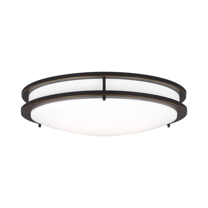Mahone LED Flush Mount Ceiling Light in Antique Bronze (Round/Large).