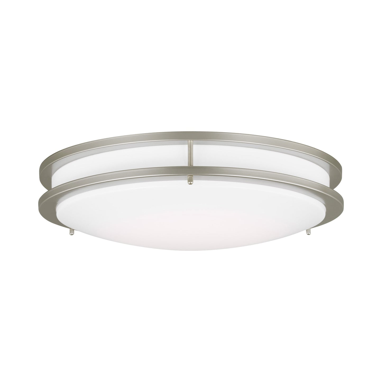 Mahone LED Flush Mount Ceiling Light in Painted Brushed Nickel (Round/Large).