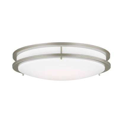 Mahone LED Flush Mount Ceiling Light in Painted Brushed Nickel (Round/Large).