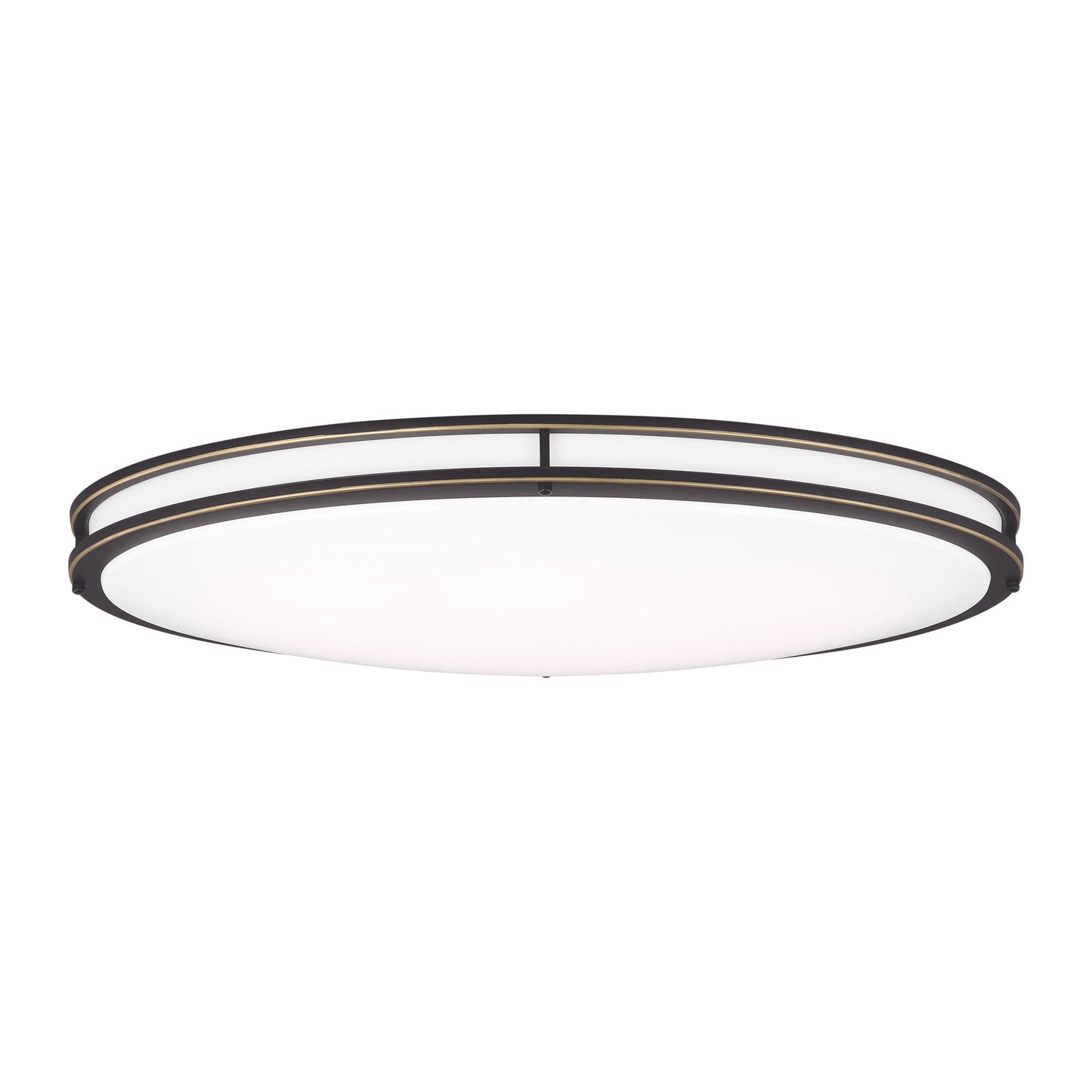 Mahone LED Flush Mount Ceiling Light in Antique Bronze (Oval).