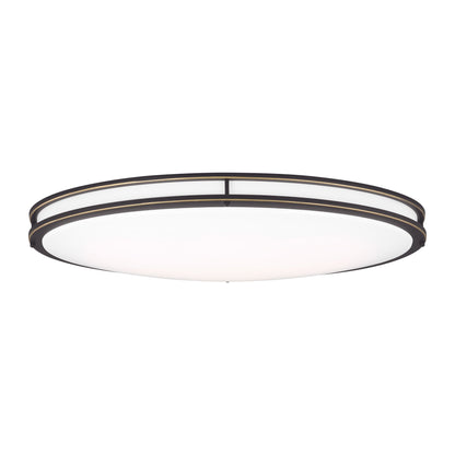 Mahone LED Flush Mount Ceiling Light in Antique Bronze (Oval).