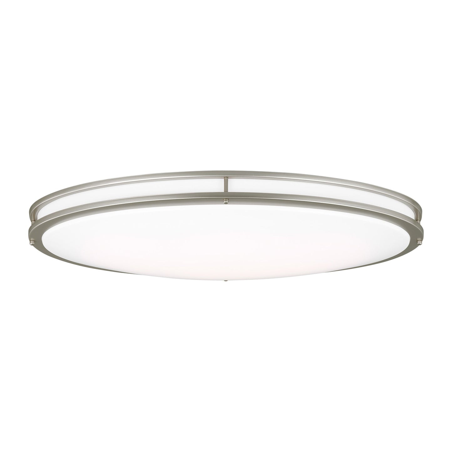 Mahone LED Flush Mount Ceiling Light in Painted Brushed Nickel (Oval).