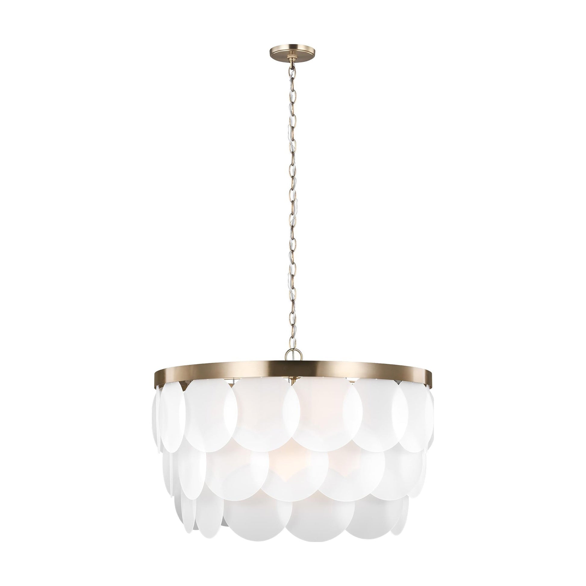 Mellita Pendant Light in Satin Brass (8-Light).
