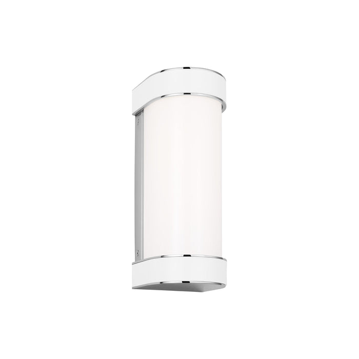 Monroe LED Vanity Wall Light in Polished Nickel (Small).