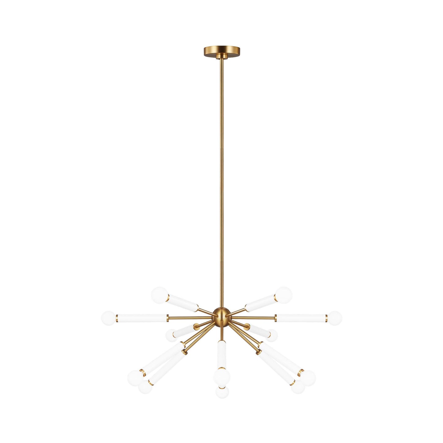 Monroe Sputnik Chandelier in Burnished Brass (12-Light).