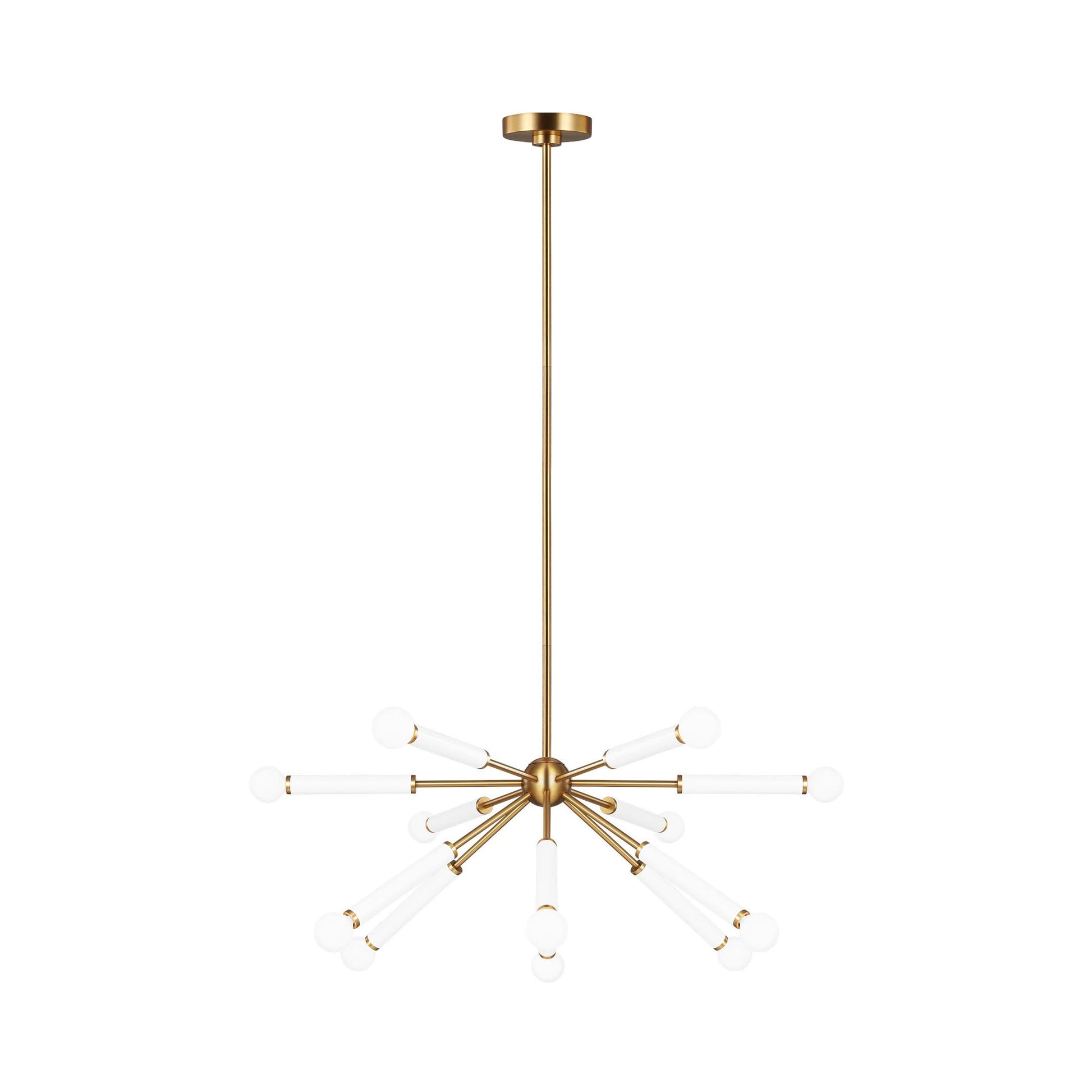 Monroe Sputnik Chandelier in Burnished Brass (12-Light).