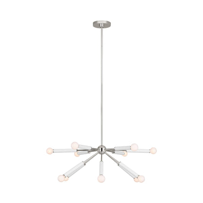 Monroe Sputnik Chandelier in Polished Nickel (12-Light).