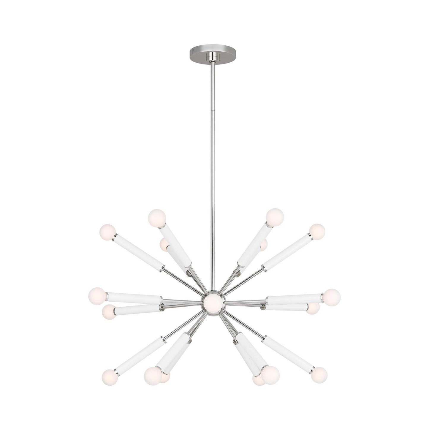 Monroe Sputnik Chandelier in Polished Nickel (18-Light).