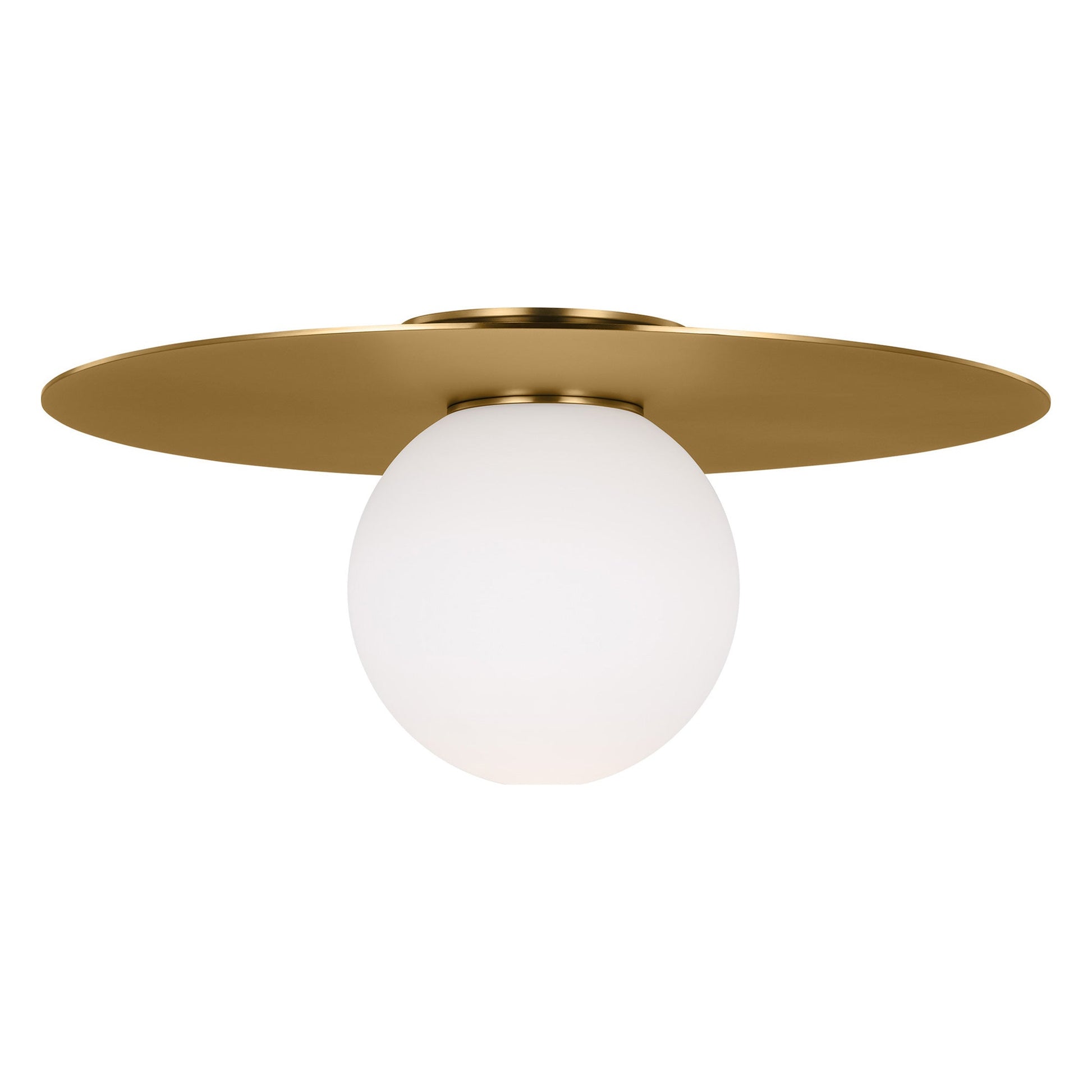 Nodes Flush Mount Ceiling Light in Burnished Brass (X-Large).