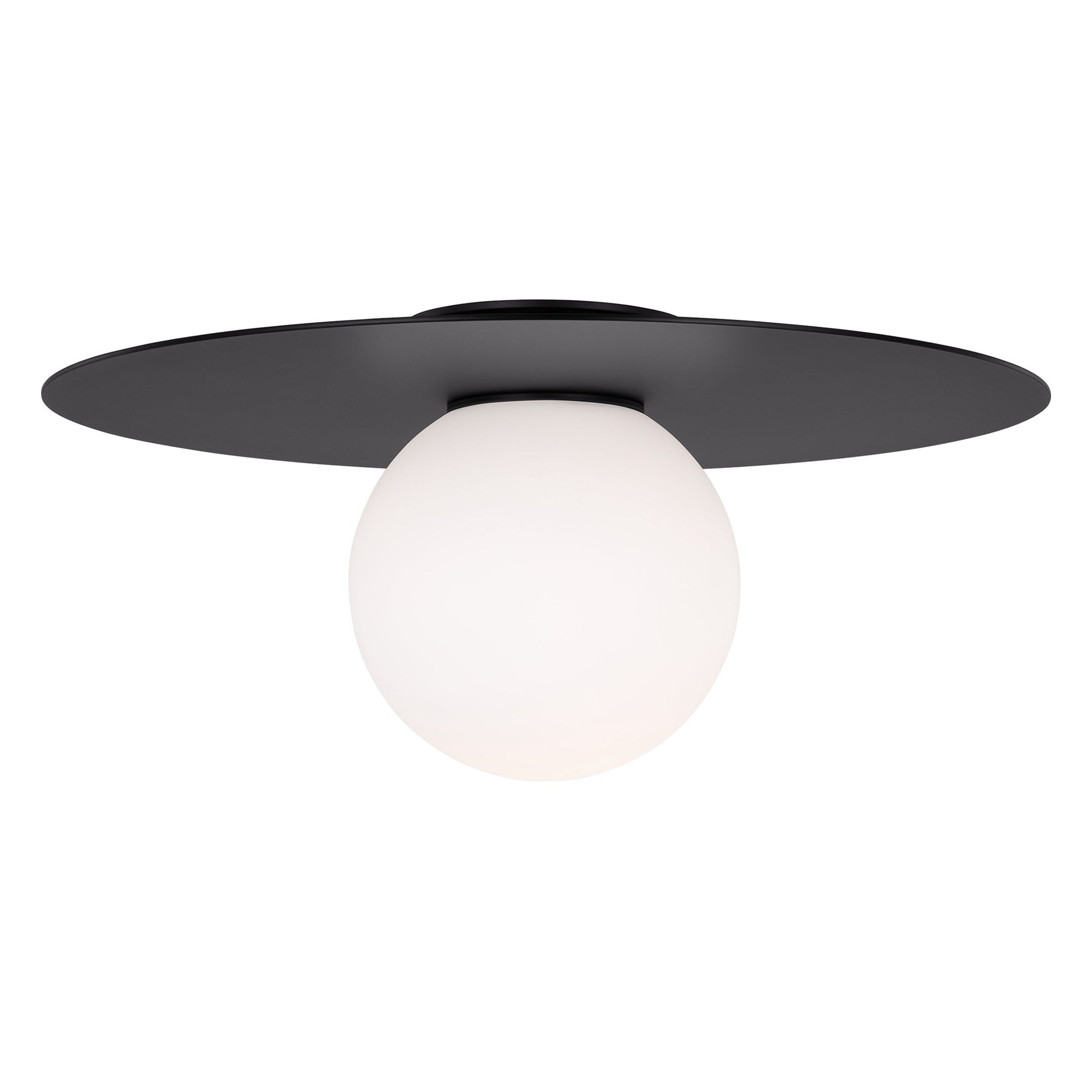 Nodes Flush Mount Ceiling Light in Midnight Black (X-Large).