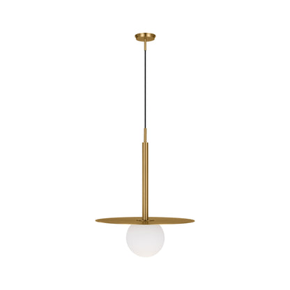 Nodes Pendant Light in Burnished Brass (23.25-Inch).