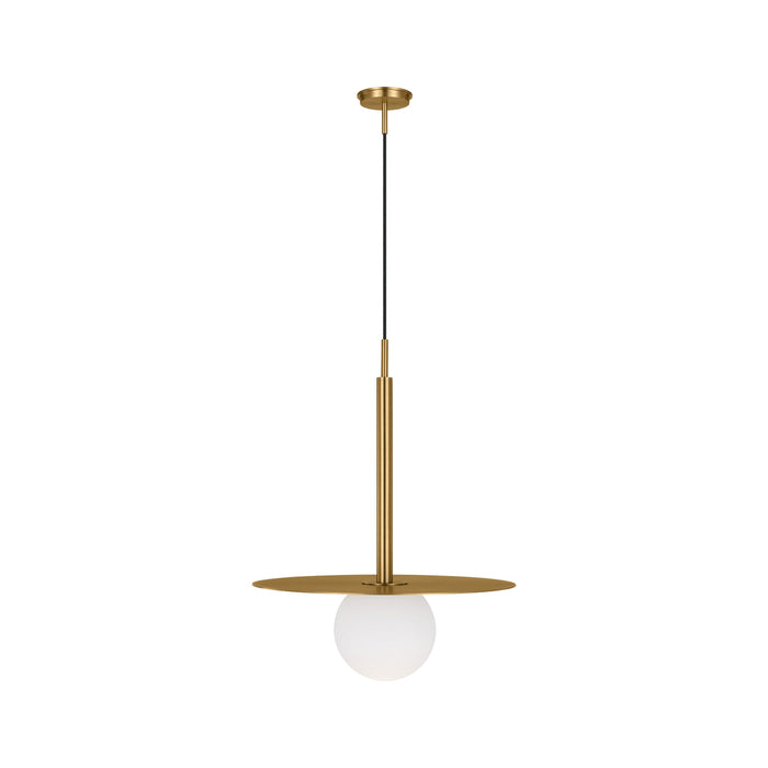 Nodes Pendant Light in Burnished Brass (23.25-Inch).