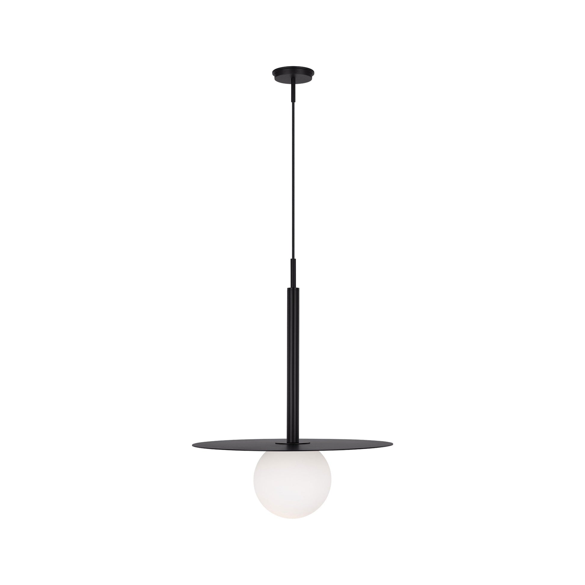 Nodes Pendant Light in Midnight Black (23.25-Inch).
