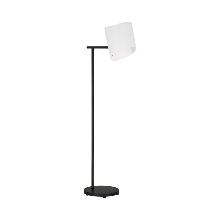 Paerero LED Task Floor Lamp in Aged Iron.