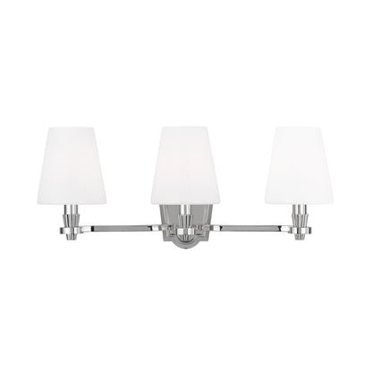 Paisley Bath Wall Light in Polished Nickel (3-Light/Short).