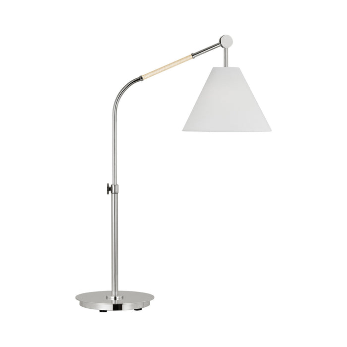 Remy Task LED Table Lamp in Polished Nickel.