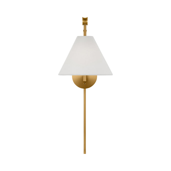 Remy Wall Light in Burnished Brass.