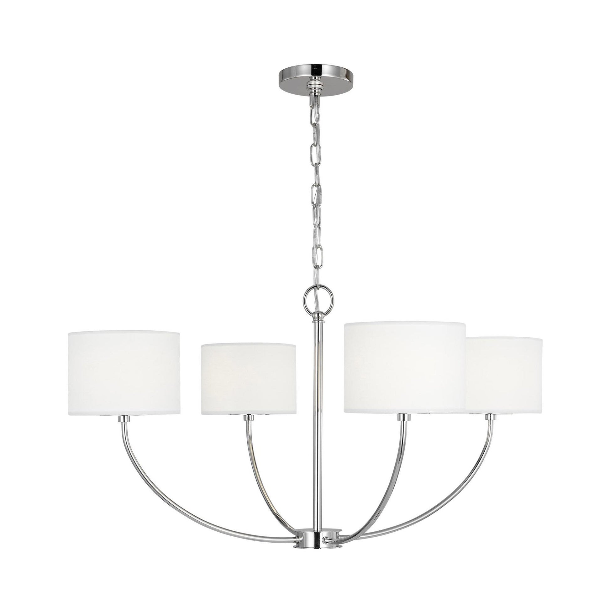 Sawyer LED Chandelier in Polished Nickel (Small).