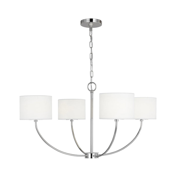 Sawyer LED Chandelier in Polished Nickel (Small).