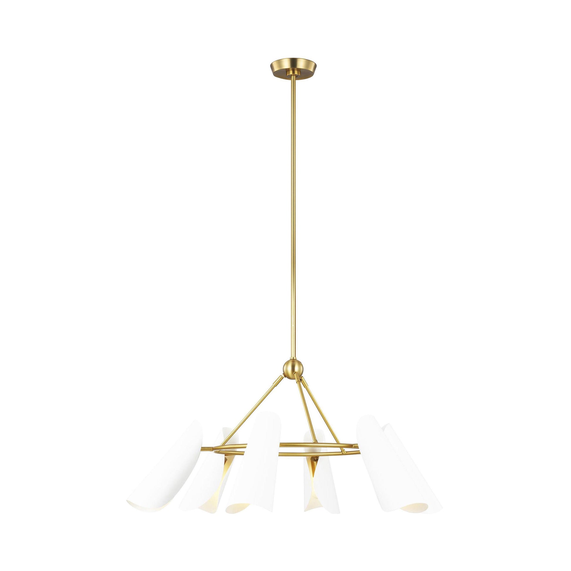 Tresa Chandelier in Matte White (6-Light).