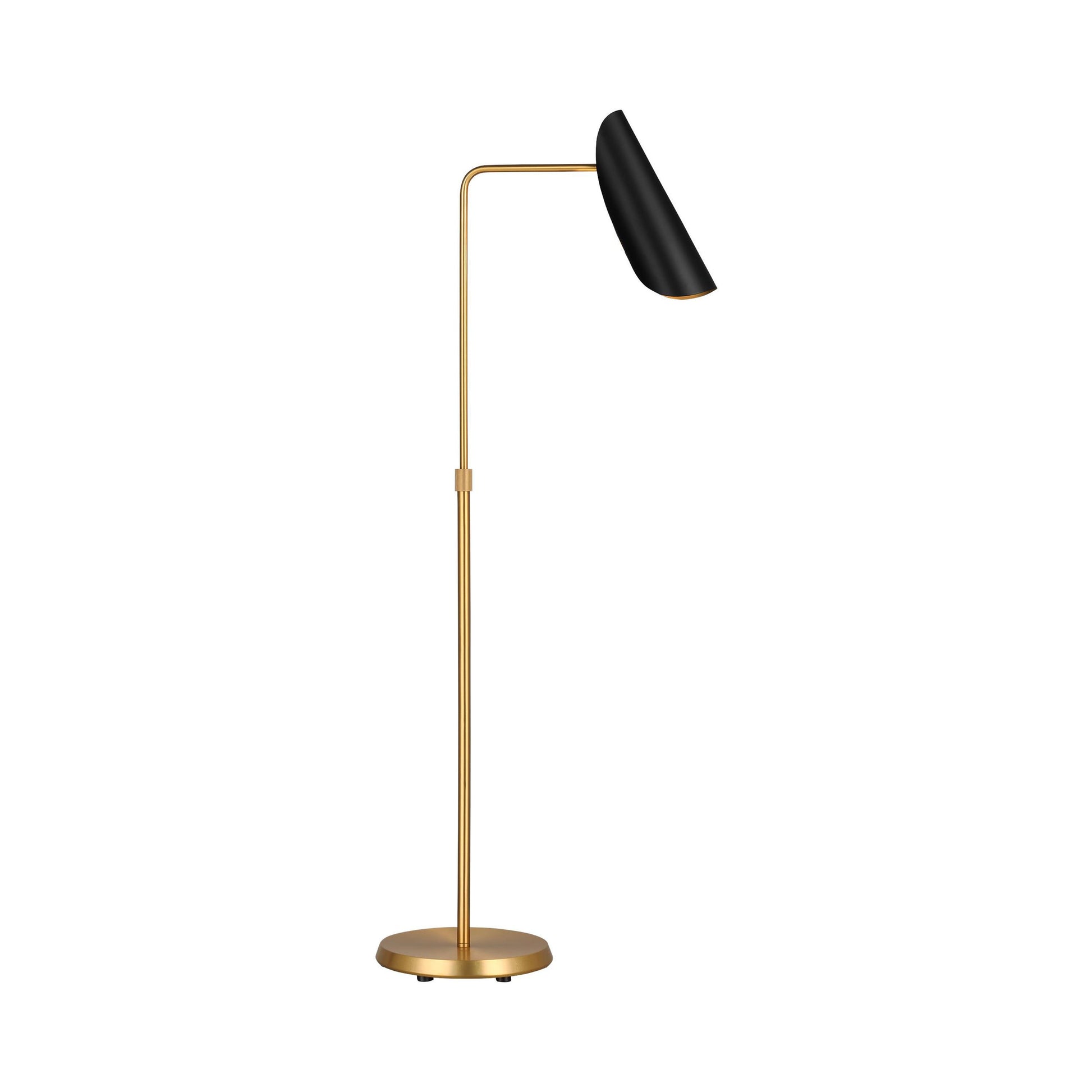 Tresa LED Floor Lamp in Midnight Black.