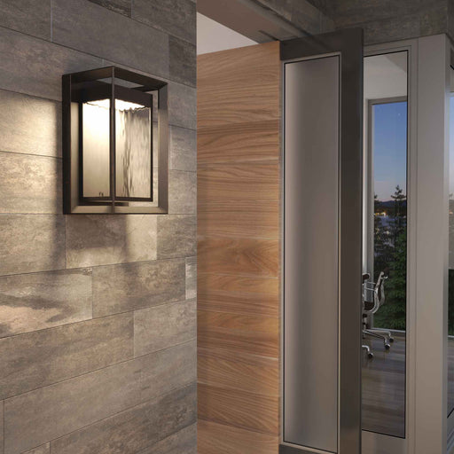 Urbandale Outdoor LED Wall Light in Outside.