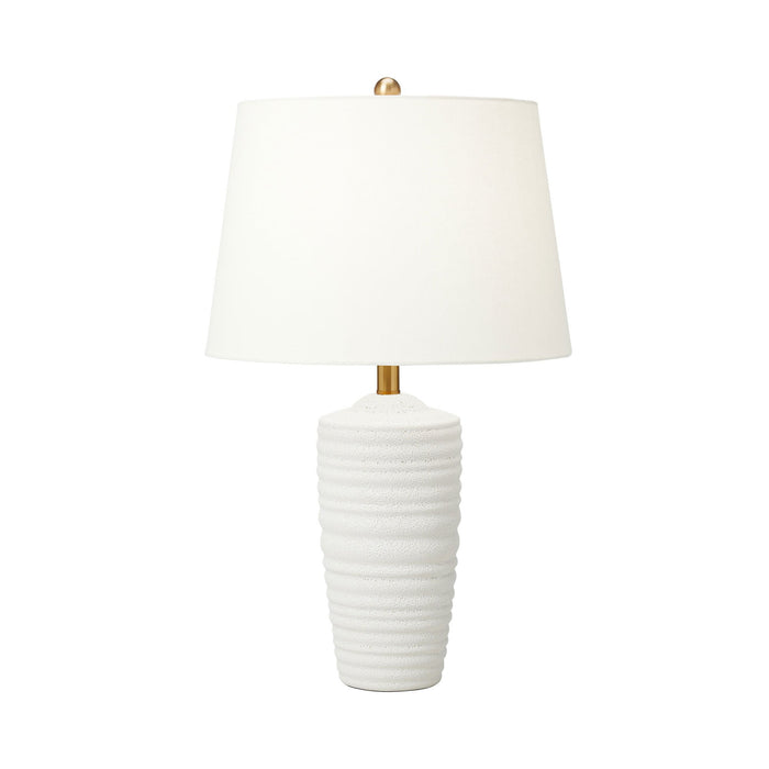 Waveland LED Table Lamp in Porous White.