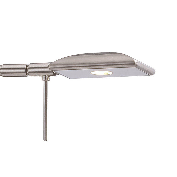 George's Reading Room LED Swing Arm Wall Light in Detail.