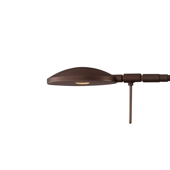 George's Reading Room LED Swing Arm Wall Light in Detail.