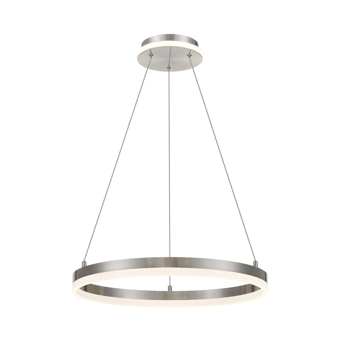 Recovery LED Pendant Light in Brushed Nickel (Small).