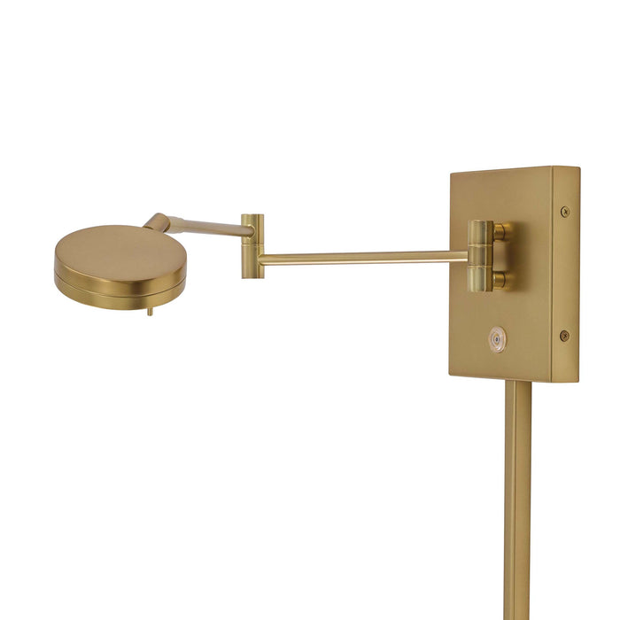 George's Reading Room P4308 LED Swing Arm Wall Light in Detail.