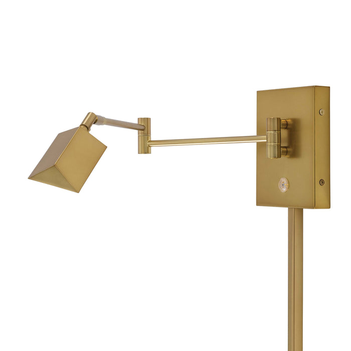 George's Reading Room P4318 LED Swing Arm Wall Light in Detail.