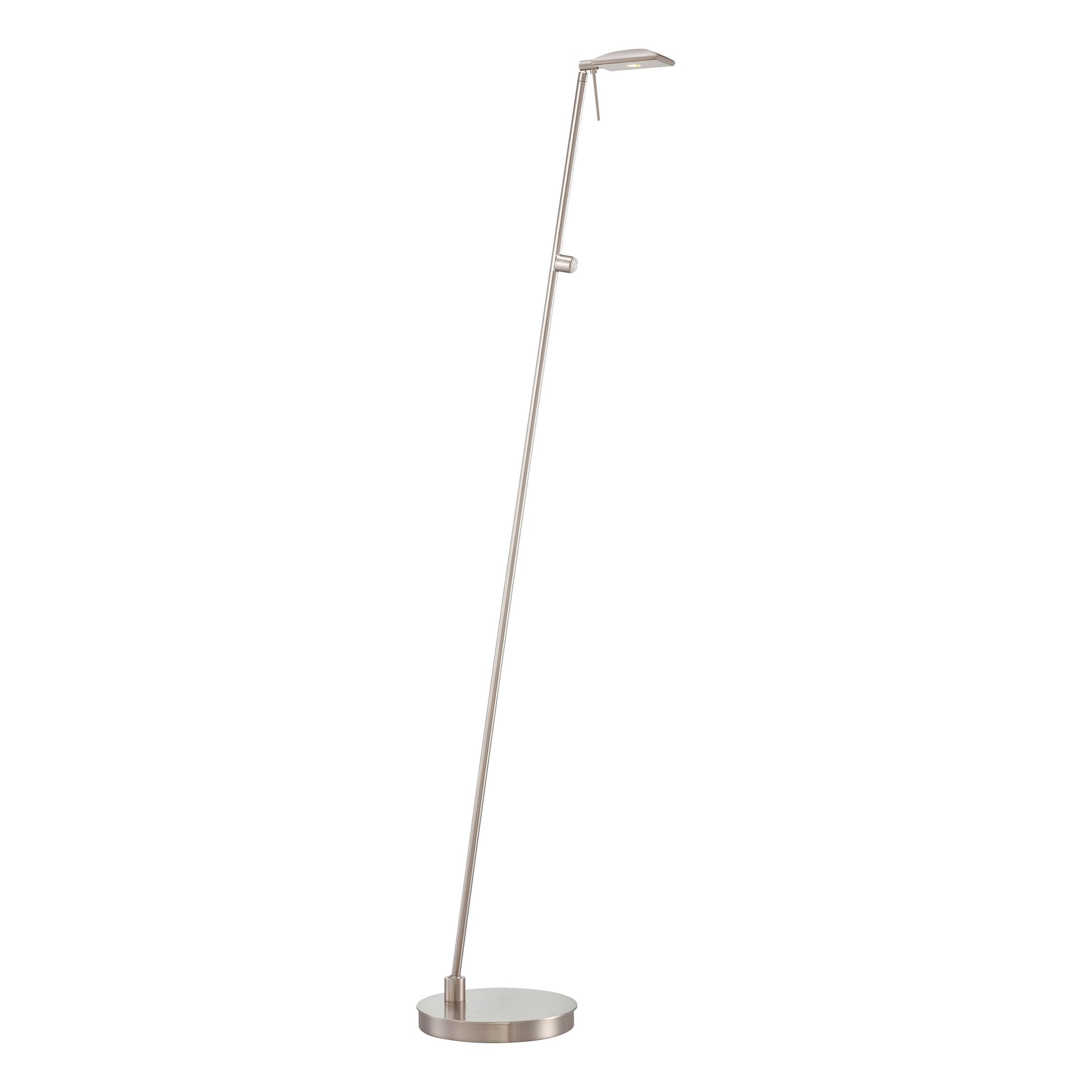 George's Reading Room P4324 LED Pharmacy Floor Lamp in Brushed Nickel.
