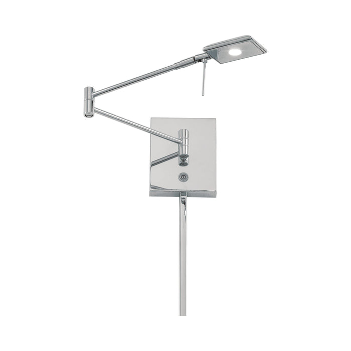 George's Reading Room P4328 LED Swing Arm Wall Light in Chrome.