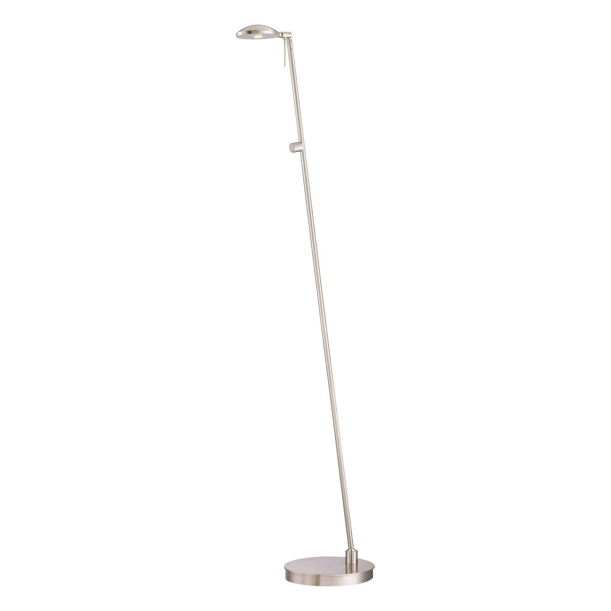 George's Reading Room P4334 LED Pharmacy Floor Lamp in Brushed Nickel.