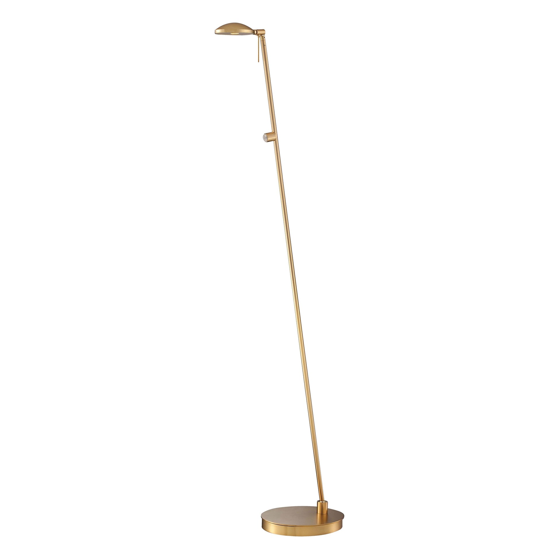 George's Reading Room P4334 LED Pharmacy Floor Lamp in Honey Gold.