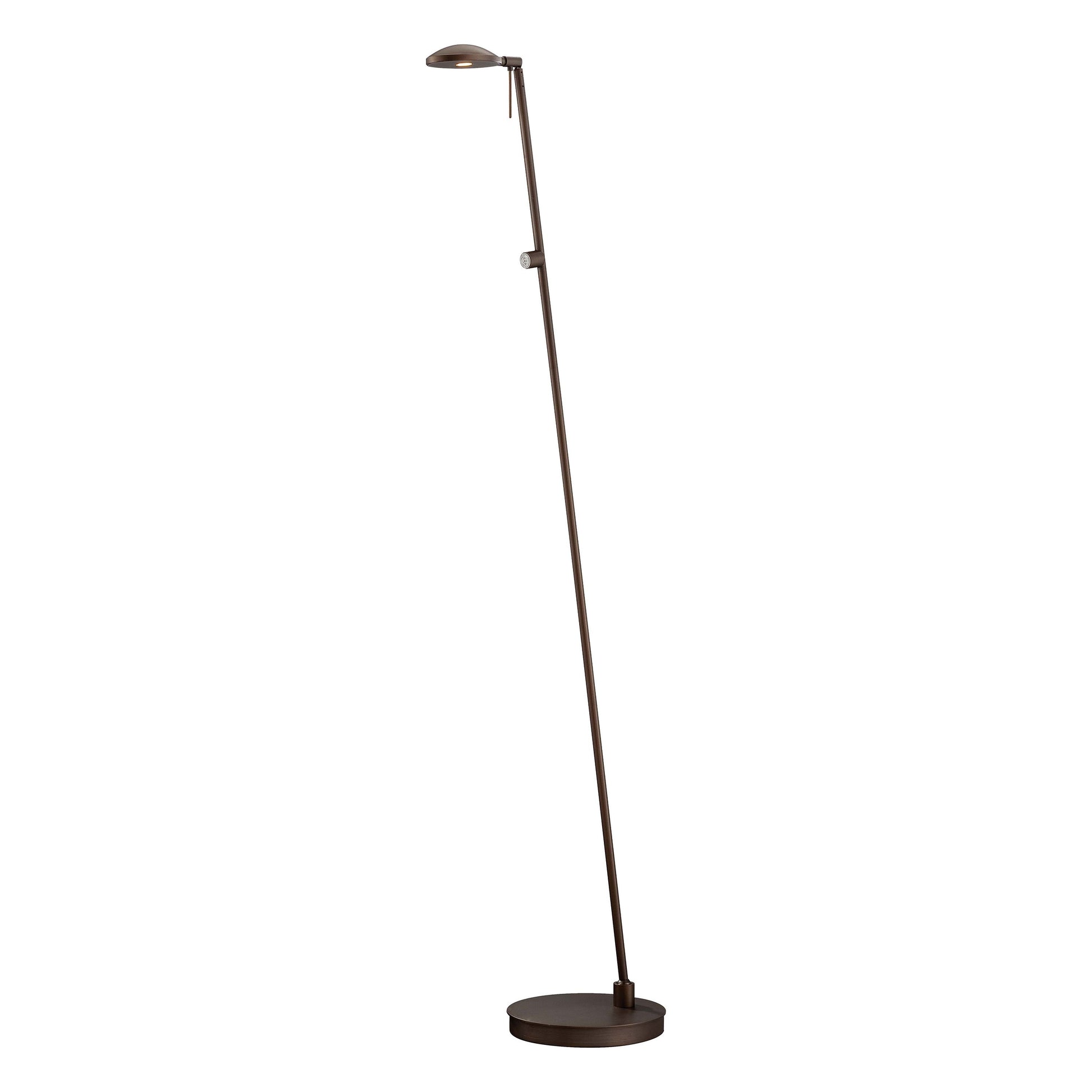George's Reading Room P4334 LED Pharmacy Floor Lamp in Copper Bronze Patina.