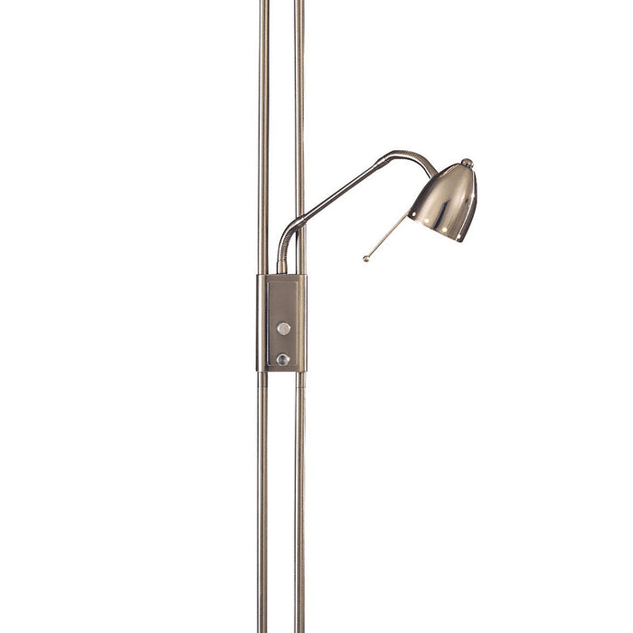 George's Reading Room Torchiere LED Floor Lamp with Reading Light in Detail.
