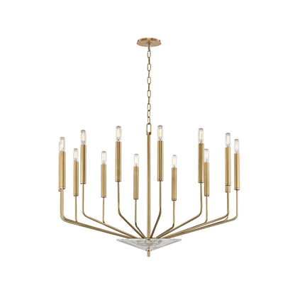 Gideon Chandelier in 14-Light/Aged Brass.